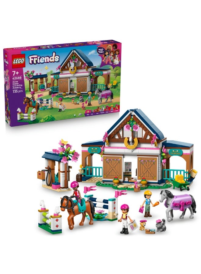 LEGO Friends Horse Stable and Riding Academy Toy 42688 (Age 7+, 735 Pieces) - Image 1